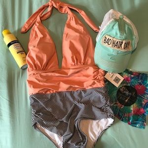 Cupshe (NWT) Keeping You Accompanied Halter Suit